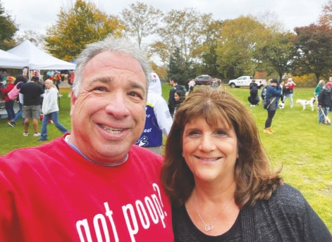 Jim-Coniglione-with-Parks-Commissioner-Darcy-Maccarone-Belyea-at-the-Barkfest-Event Scoopy Do NY